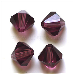 Imitation Austrian Crystal Beads, Grade AAA, Faceted, Bicone, Dark Orchid, 3x3mm, Hole: 0.7~0.9mm(SWAR-F022-3x3mm-256)