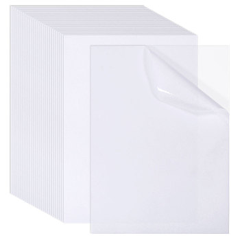 Paper PVC Stickers, for DIY Photo Album Diary Scrapbook Decoration, WhiteSmoke, 298x211x0.2mm