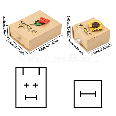 Boîte à bagues en papier kraft(CON-BC0005-87)-2