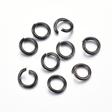 Electrophoresis Black Ring 304 Stainless Steel Open Jump Rings