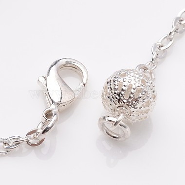 Chakra Jewelry Natural Gemstone Round Bead Link Bracelets(X-BJEW-JB02275)-3
