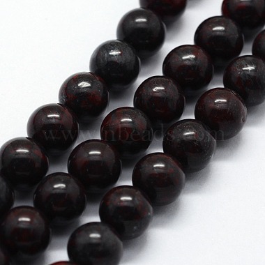 10mm Round Brecciated Jasper Beads