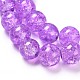Spray Painted Crackle Glass Beads Strands(CCG-Q001-10mm-12)-3