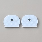 PVC Nonslip Waterproof Reusable Key Sleeve, Key Identifier Caps, Light Cyan, 20x25.5x4mm, Hole: 4mm, Inner Diameter: 21x2mm(AJEW-WH0001-80C)