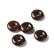 Natural Bronzite Pendants, Donut/Pi Disc Charm Charm, 20x5~7mm, Hole: 6mm(G-E135-03C)