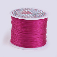 Flat Elastic Crystal String, Elastic Beading Thread, for Stretch Bracelet Making, Medium Violet Red, 0.5mm, about 49.21 yards(45m)/roll(EW-P002-0.5mm-A18)