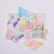 DIY Silicone Pendant Molds, Resin Casting Molds, for UV Resin, Epoxy Resin Jewelry Making, Butterfly Pattern, 143x166x5.5mm, Hole: 2.5mm, Inner Diameter: 48~54x24~67mm(DIY-G079-13D)