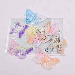 DIY Silicone Pendant Molds, Resin Casting Molds, for UV Resin, Epoxy Resin Jewelry Making, Butterfly Pattern, 143x166x5.5mm, Hole: 2.5mm, Inner Diameter: 48~54x24~67mm(DIY-G079-13D)