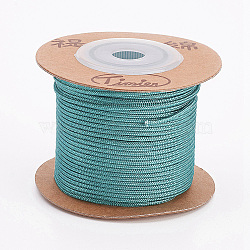 Nylon Cords, String Threads Cords, Round, Light Sea Green, 1.5mm, about 27.34 yards(25m)/roll(OCOR-L035-G30)