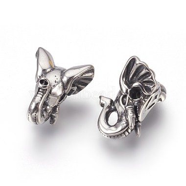 Antique Silver Elephant Stainless Steel Beads