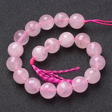 Natural Rose Quartz Beads Strands(G-G099-F10mm-15)-4
