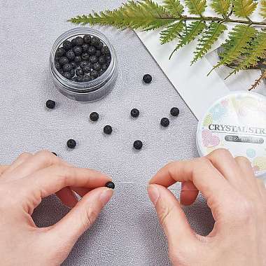 Наборы для изготовления растягивающихся браслетов из натуральных бусин из камня лавы своими руками(DIY-CJ0001-21D)-7