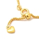 1.5mm Rack Plating Brass Wheat Chain Adjustable Slider Necklaces for Women Men(MAK-L044-07G)-2