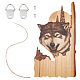 ornements suspendus d'animaux en bois(HJEW-WH0053-08F)-1