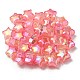 UV Plating Transparent Crackle Acrylic Beads(OACR-P010-09D)-1