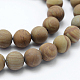Natural Wood Lace Stone Beads Strands(G-F518-21-6mm)-3