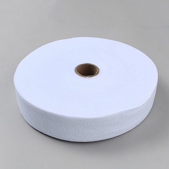 Non-Woven Fabric Cotton for DIY Crafts, Garment Accessories, White, 58x0.5mm, about 45m/roll