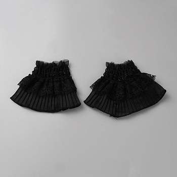 Lace Oversleeves, Wristband, False Sleeves, Wrist Cuffs, Black, 98x130x6mm