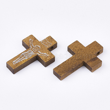 Pendentifs en bois imprimées(WOOD-S050-35A-05)-2