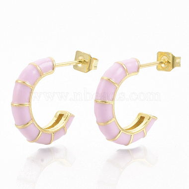 Brass Stud Earrings(EJEW-S209-10)-2