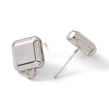 Rack Plating Alloy Stud Earring Findings(FIND-I030-12P)-1