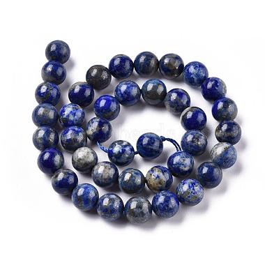 Chapelets de perles rondes en lapis-lazuli naturel(X-G-E262-01-10mm)-5