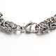 304 Stainless Steel Byzantine Chains Bracelets(STAS-L149-14)-2