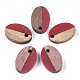 Resin & Walnut Wood Pendants(X-RESI-S358-30F)-1