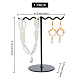 Iron Wave T-Bar Shaped Earring Display Stands(EDIS-WH0021-43)-2