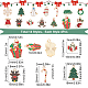 56Pcs 14 Style Christmas Style Alloy Enamel Pendants(ENAM-SC0003-73)-2