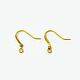 Brass French Earring Hooks with Beads(X-KK-Q365-G-NF)-1