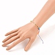 Bracelets de perles de nylon tressés réglables(BJEW-JB05594-02)-4