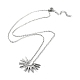 304 Halsketten mit Anhänger aus Edelstahl für Damen(NJEW-D064-01P)-1