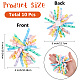 Polyester Self-Adhesive Curly Bows Gift Wrap Accessory(DIY-WH20053-03C)-2
