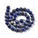 Chapelets de perles rondes en lapis-lazuli naturel(X-G-E262-01-10mm)-5