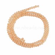 Glass Beads Strands, Faceted, Rondelle, Peru, 6x5mm, Hole: 1mm, about 85~88pcs/strand, 16.1~16.5 inch(41~42cm)(EGLA-A034-T6mm-D23)
