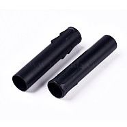 Plastic Candle Light Socket Covers, Candle Sleeves Candelabra Base for Light, Black, 105x28.5x22mm, Hole: 20mm(X-DIY-WH0158-38B)