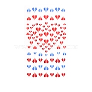Valentine's Day 5D Love Nail Art Sticker Decals, Self Adhesive Heart Pattern Carving Design Nail Applique Decoration for Women Girls, Heart Pattern, 105x60mm(MRMJ-R109-Z-D4363-02)