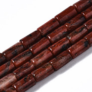 Natural Sesame Jasper Beads Strands, Column, 5~6x3mm, Hole: 0.8mm, about 62~63pcs/strand, 15.35~15.75 inch(39~40cm)(G-S366-079)
