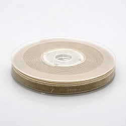 Polyester Velvet Ribbon for Gift Packing and Festival Decoration, Tan, 3/8 inch(10mm), about 50yards/roll(45.72m/roll)(SRIB-M001-10mm-836)