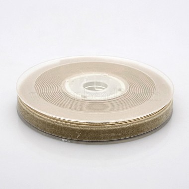 Polyester Velvet Ribbon for Gift Packing and Festival Decoration(SRIB-M001-10mm-836)-1