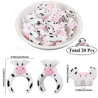 20pcs perles de silicone(SIL-SC0002-81)-2