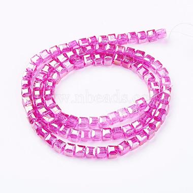 Electroplate Glass Beads Strands(EGLA-R030-6x6mm-M)-2