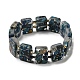 Dyed Natural Imperial Jasper with Resin Beaded Stretch Bracelets(BJEW-G698-01A-07)-2