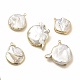 Baroque Natural Keshi Pearl Pendants(PEAR-P004-24KCG)-1