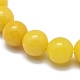 Natural Yellow Jade Bead Stretch Bracelets(X-BJEW-K212-A-038)-3