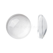 Transparent Glass Cabochons, Half Round/Dome, Clear, 9.5~10x3.5mm(X-GGLA-R026-10mm)