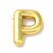 Ion Plating(IP) 304 Stainless Steel Pendants, Letter Charm, Letter P, 19x15x5mm, Hole: 2.5x2mm(STAS-Z063-01G-P)