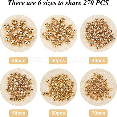 unicraftale 270pcs 6 style 304 perles en acier inoxydable(STAS-UN0026-90)-5