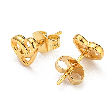 PVD Vacuum Plating 304 Stainless Steel Stud Earring for Women(STAS-D087-16G)-2